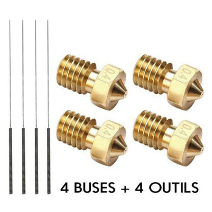 8PC Nozzle Extruder for Makerbot Crealit Anycubic i3 Mega (0.4)
