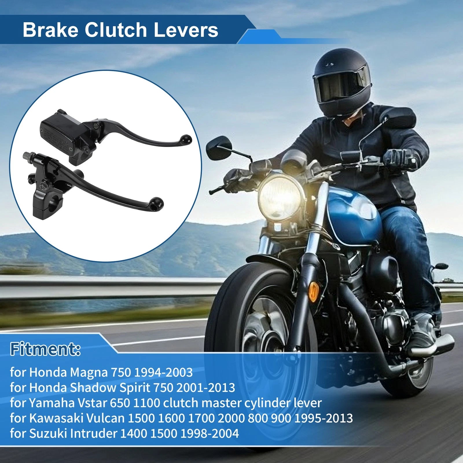 Front Pair Brake Clutch Levers Replacement for Honda Magna Shadow Spirit (1990–2018)