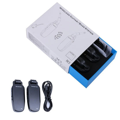 2Pcs Digital M3 Model Transmitter Receiver System for Electric Guitar Bass