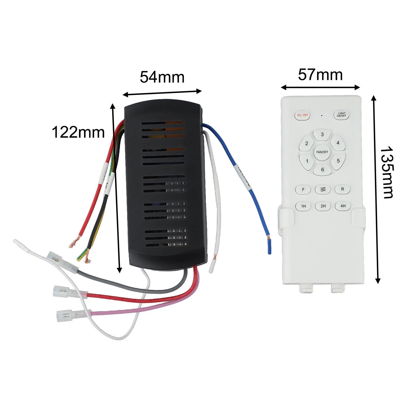 Ceiling Fan Light Remote Control for Ceiling Fans (6 Pack)