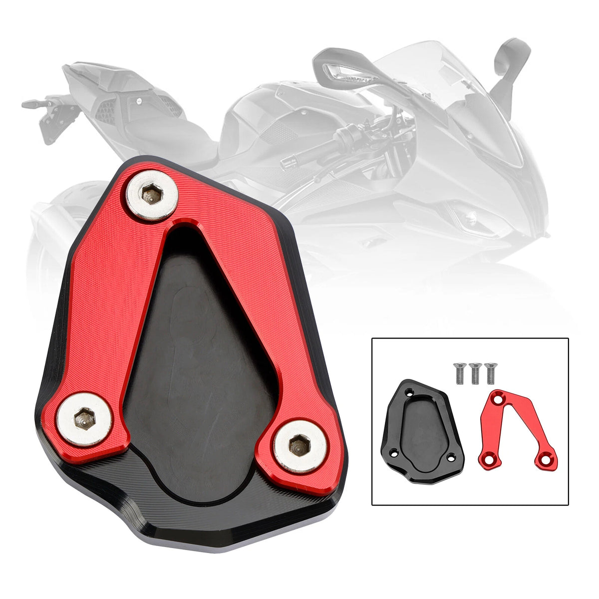 Kickstand Enlarger Plate Pad for BMW S1000RR (2020–2023) a9