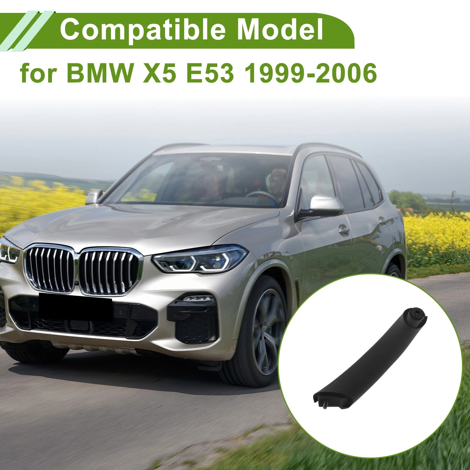 Door Panel Handle Pull Trim Cover Replacement for BMW X5 E53 (1999–2006)