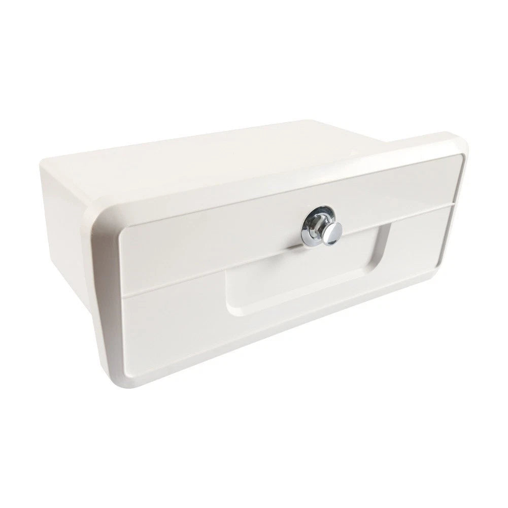 Lockable ABS Boat Glove Box with 2 Cup Holders for Boats and Yachts