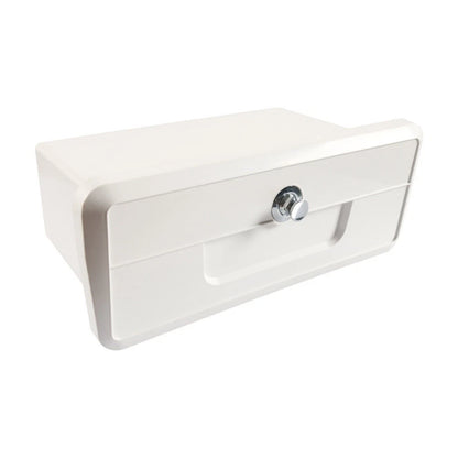 Lockable ABS Boat Glove Box with 2 Cup Holders for Boats and Yachts