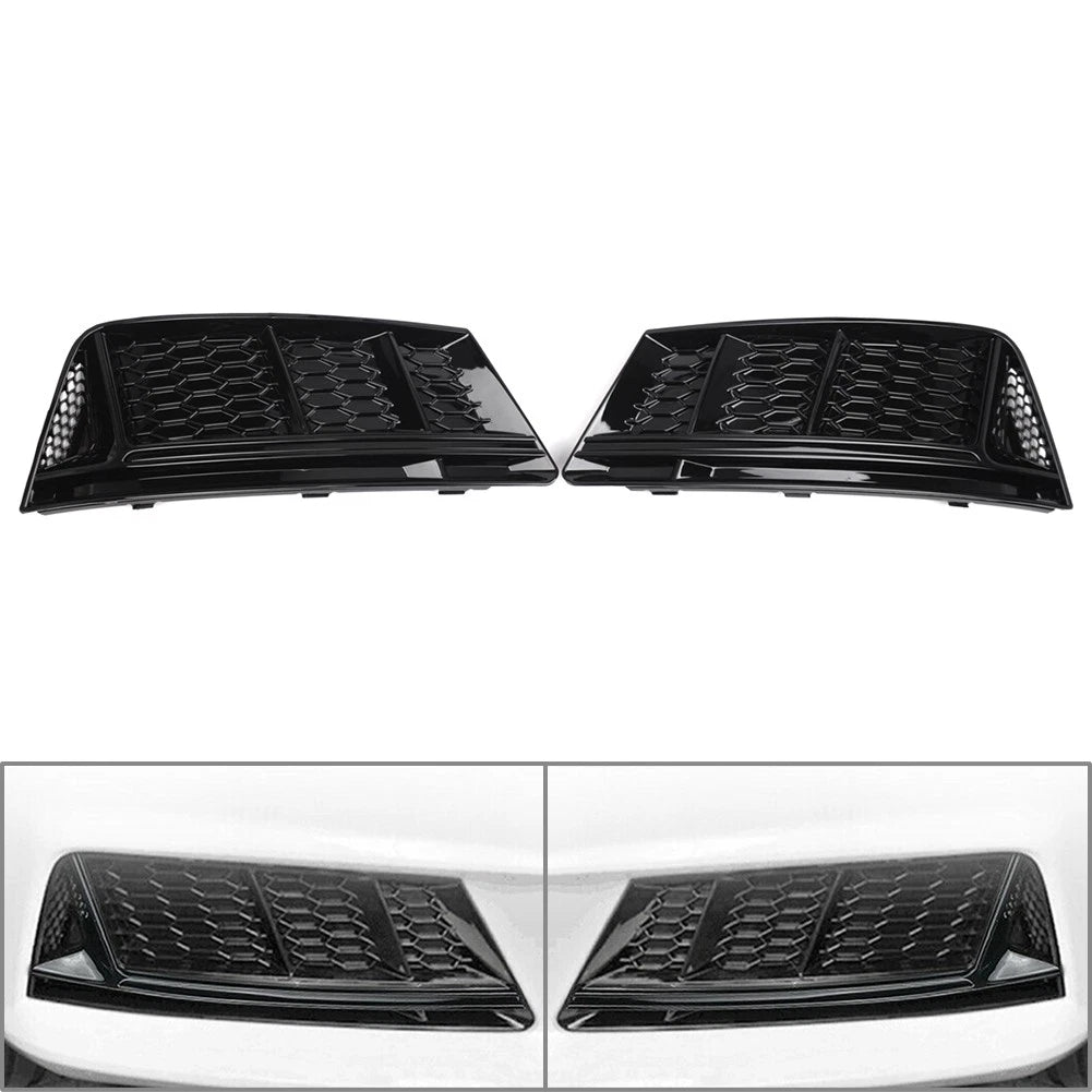 Front Bumper Lower Grill Fog Light Grille for Audi A4 B9 (2016–2018)