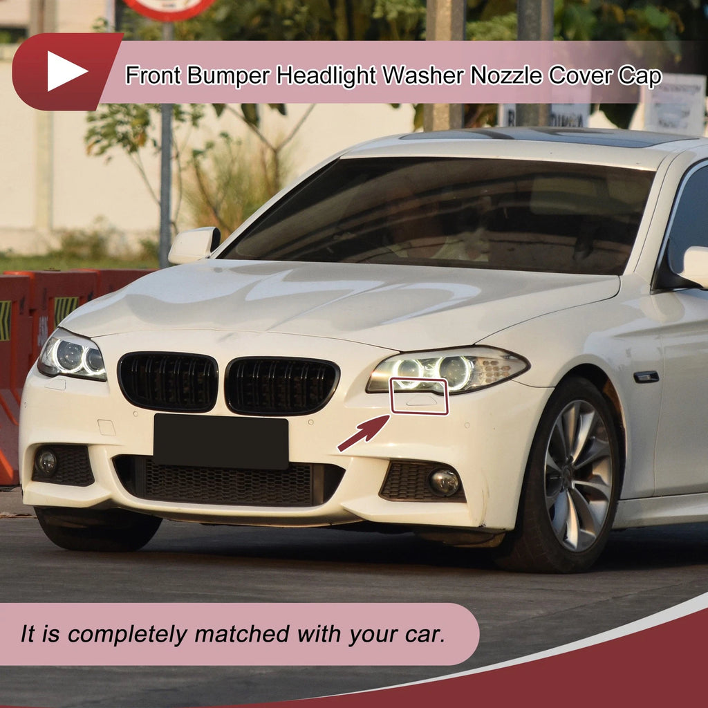 Headlight Washer Nozzle Cover Cap Replacement for BMW 525i (2004–2005)
