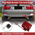 Tow Hook Cover Cap for BMW X5 E70 2011–2013 Front Red OEM Replacement