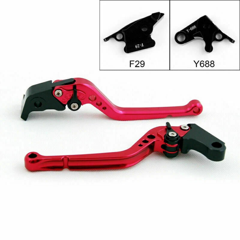 Long Brake Clutch Levers for Honda CBR600RR (2003–2006) CBR954RR (2002–2003) Red T9