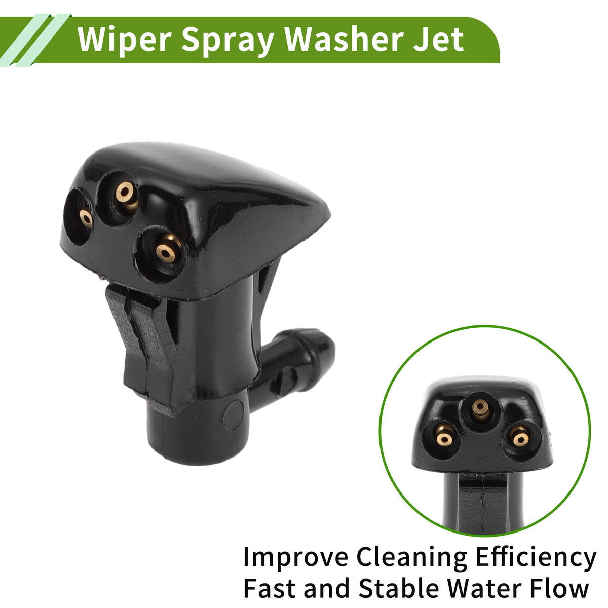 Windshield Washer Nozzle With Hose Connector for Hyundai i30 (2012–2017)