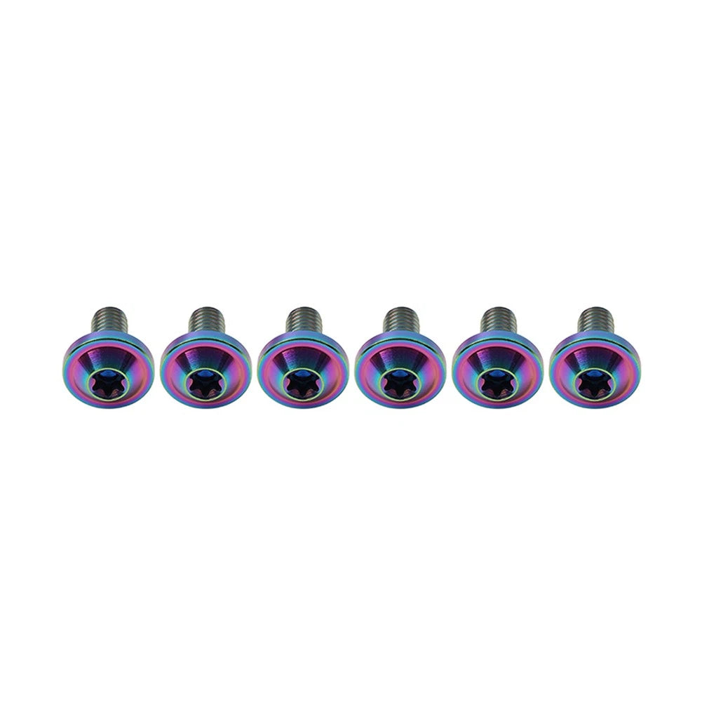 Set of 6 Titanium Alloy M5x30mm Torx Head Screws for Motorcycle