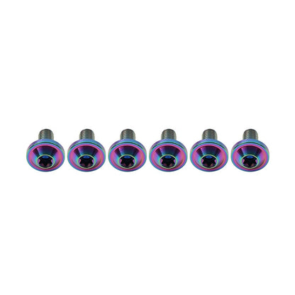 Set of 6 Titanium Alloy M5x30mm Torx Head Screws for Motorcycle