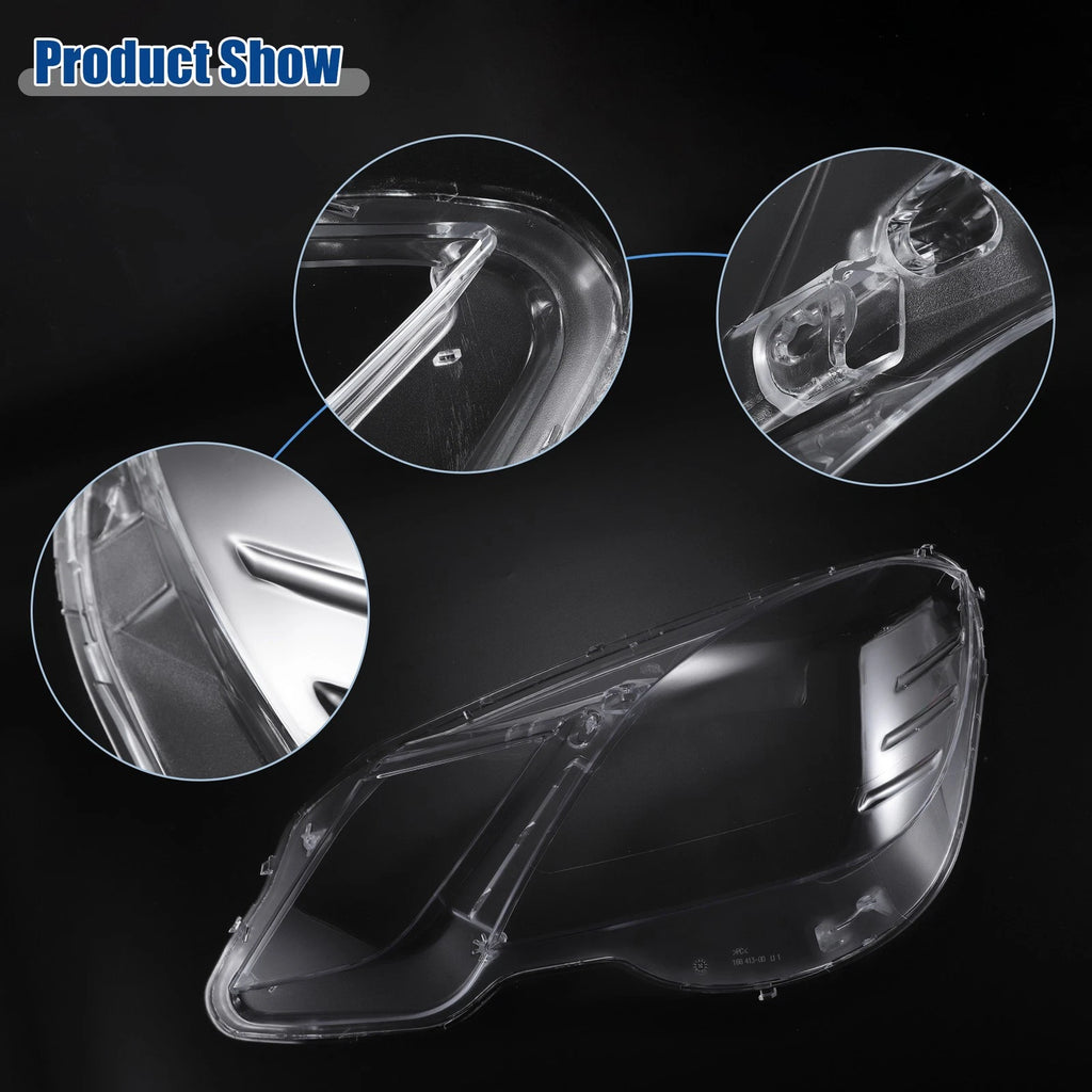 Headlight Clear Lens Cover for Mercedes Benz E Class Pair (2003–2009)