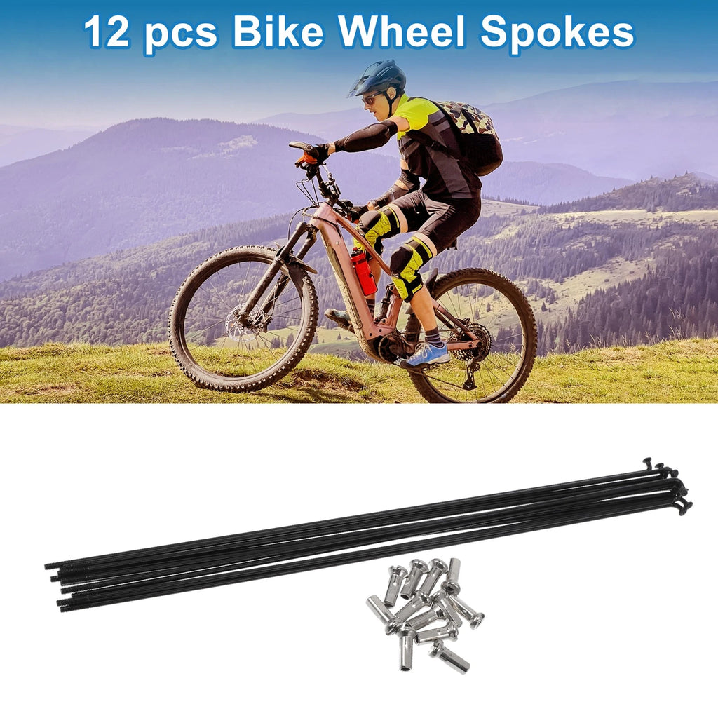 Bicycle Spokes Nipple Set 304 Stainless Steel 14G 235mm Universal (1 Set)