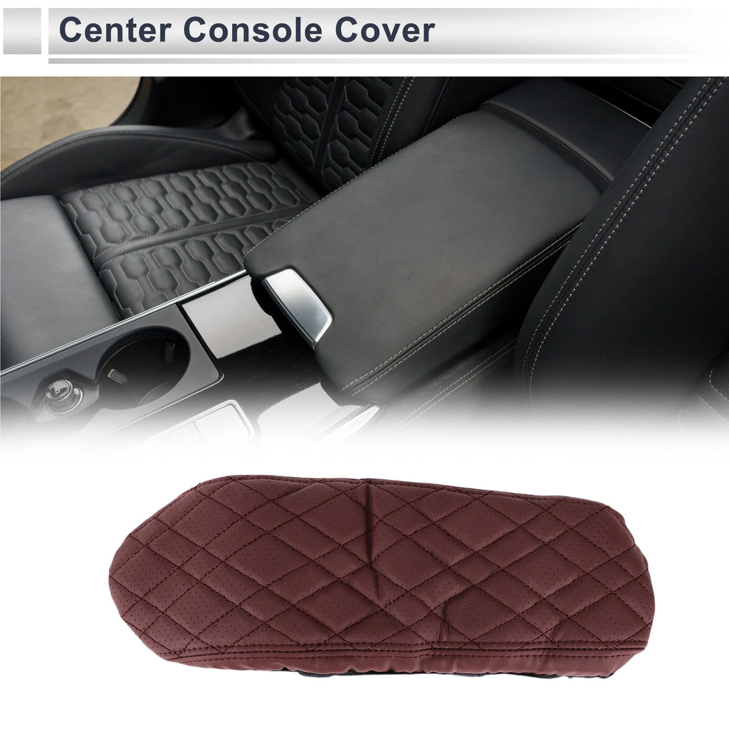 Car Center Console Cover Replacement for BMW X1 (2023–2024) Wine Red