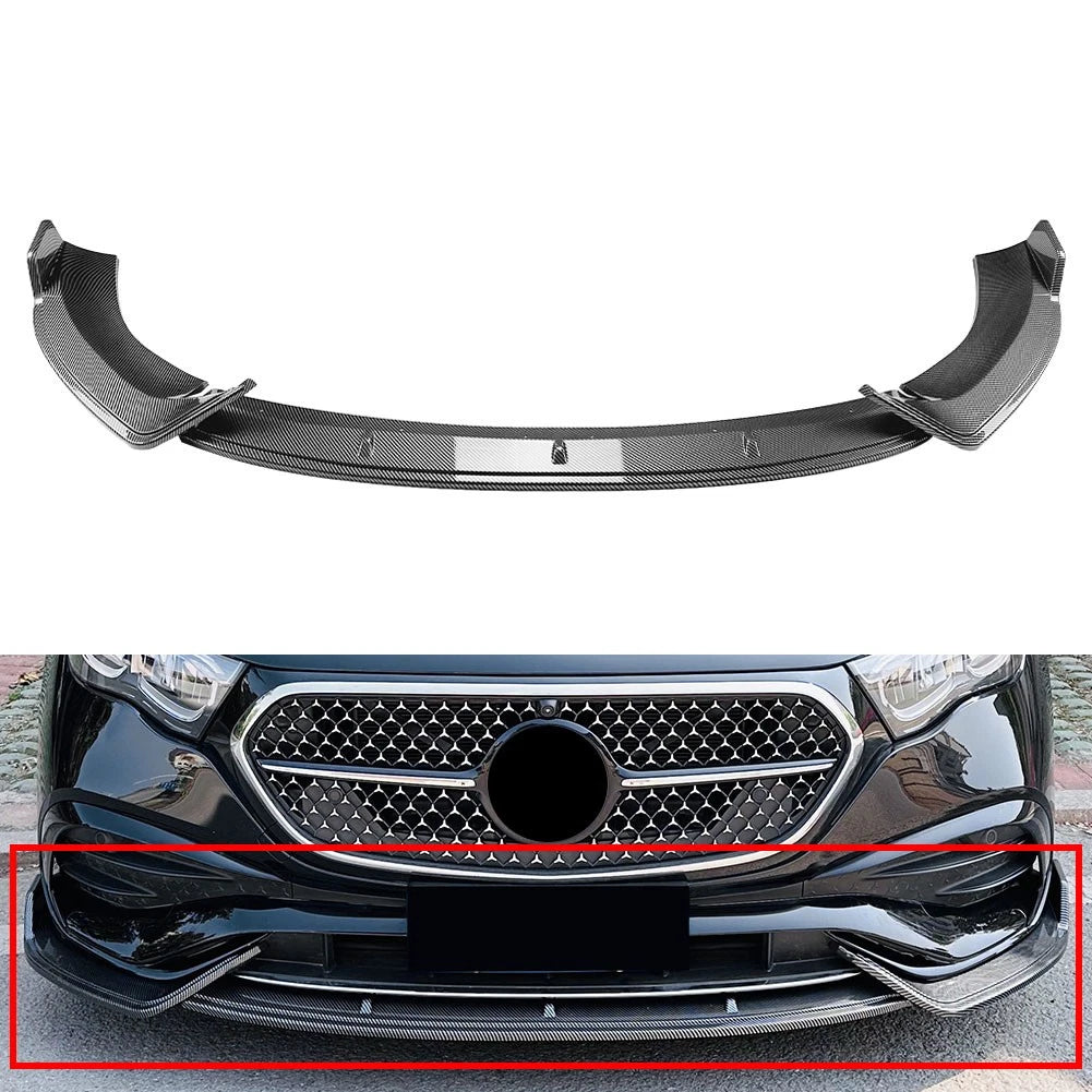 Front Bumper Splitter Spoiler Lip for Mercedes Benz E Class (2024–2024)