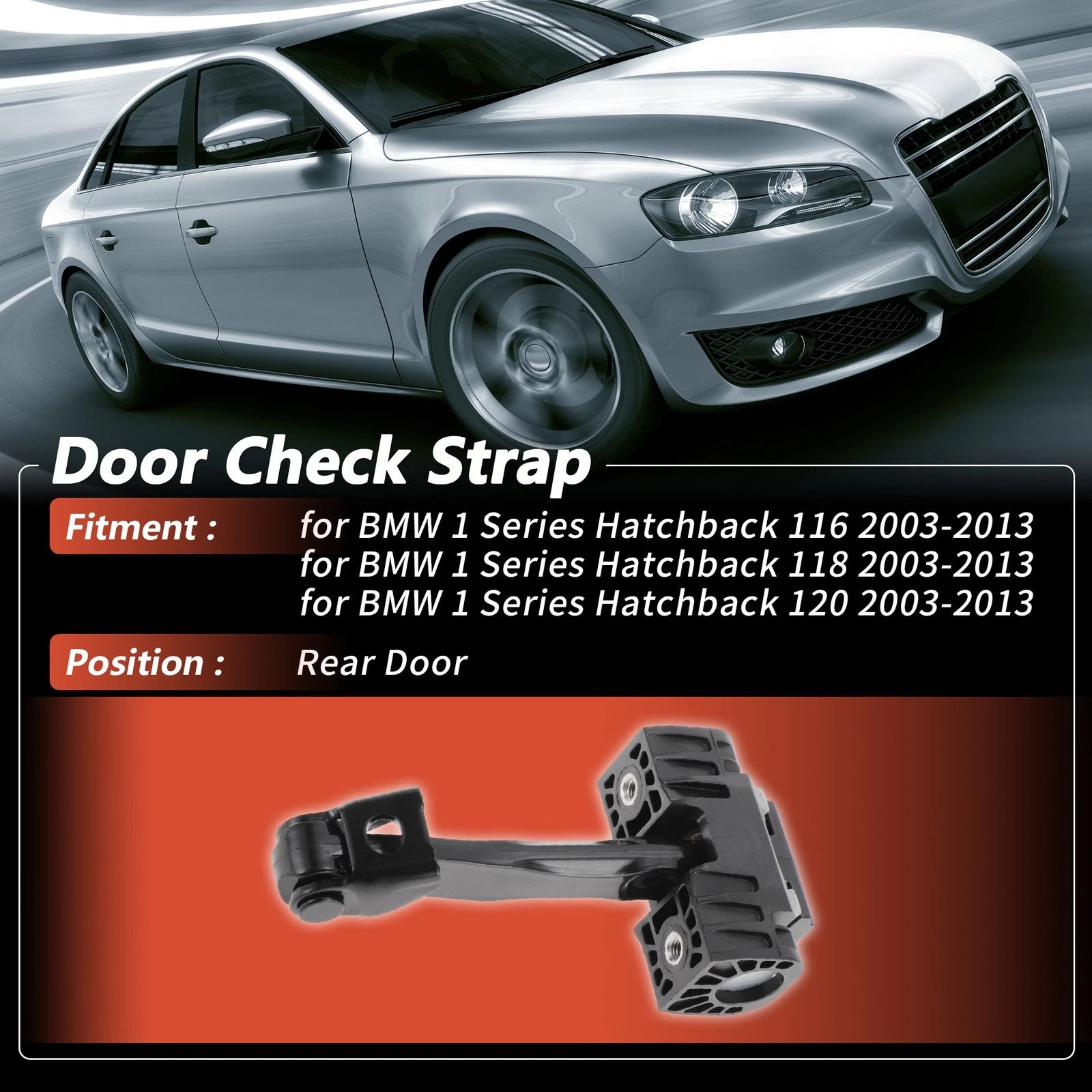 Rear Door Check Strap Replacement for BMW 1 Series Hatchback 116 (2003–2013)