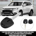 Keyless Entry Remote Housing with 2 Buttons for Mitsubishi (2009–2019)