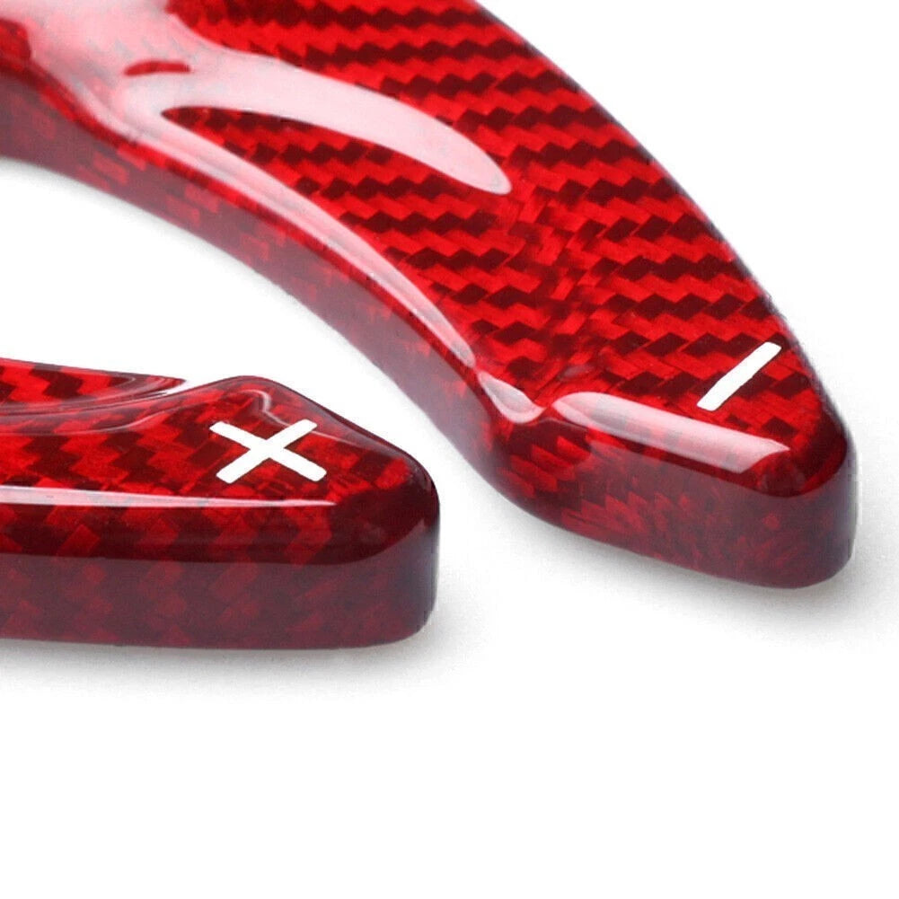 Carbon Shift Paddle Extensions for Land Rover Evoque (2012–2018) - Red