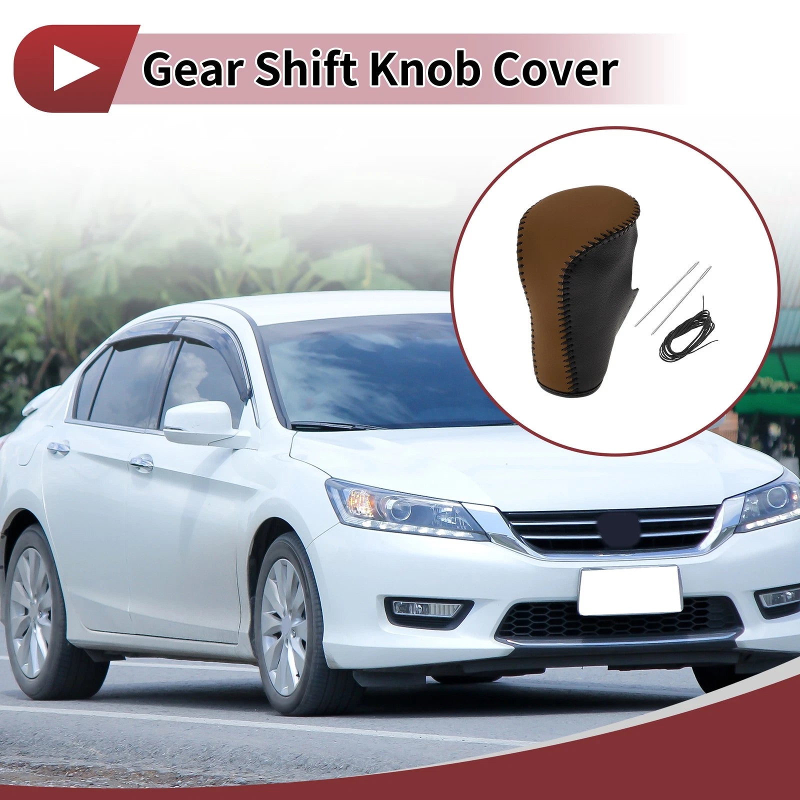 1Pc Gear Shift Knob Cover Replacement for Honda Accord 8 (2008–2012)