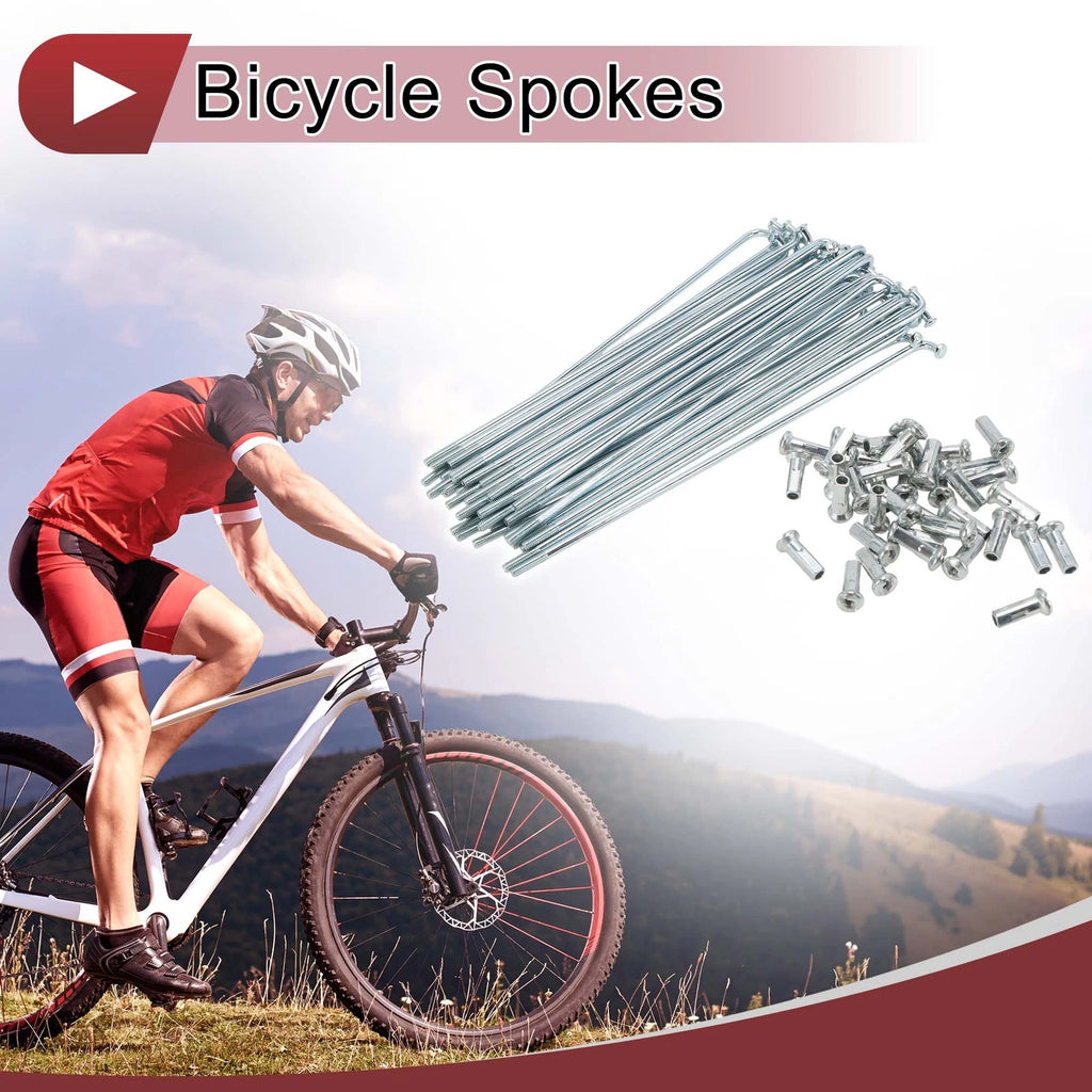 Bicycle Spokes 127mm Replacement Set for 13G Wheels (All Models) (38 Pack)