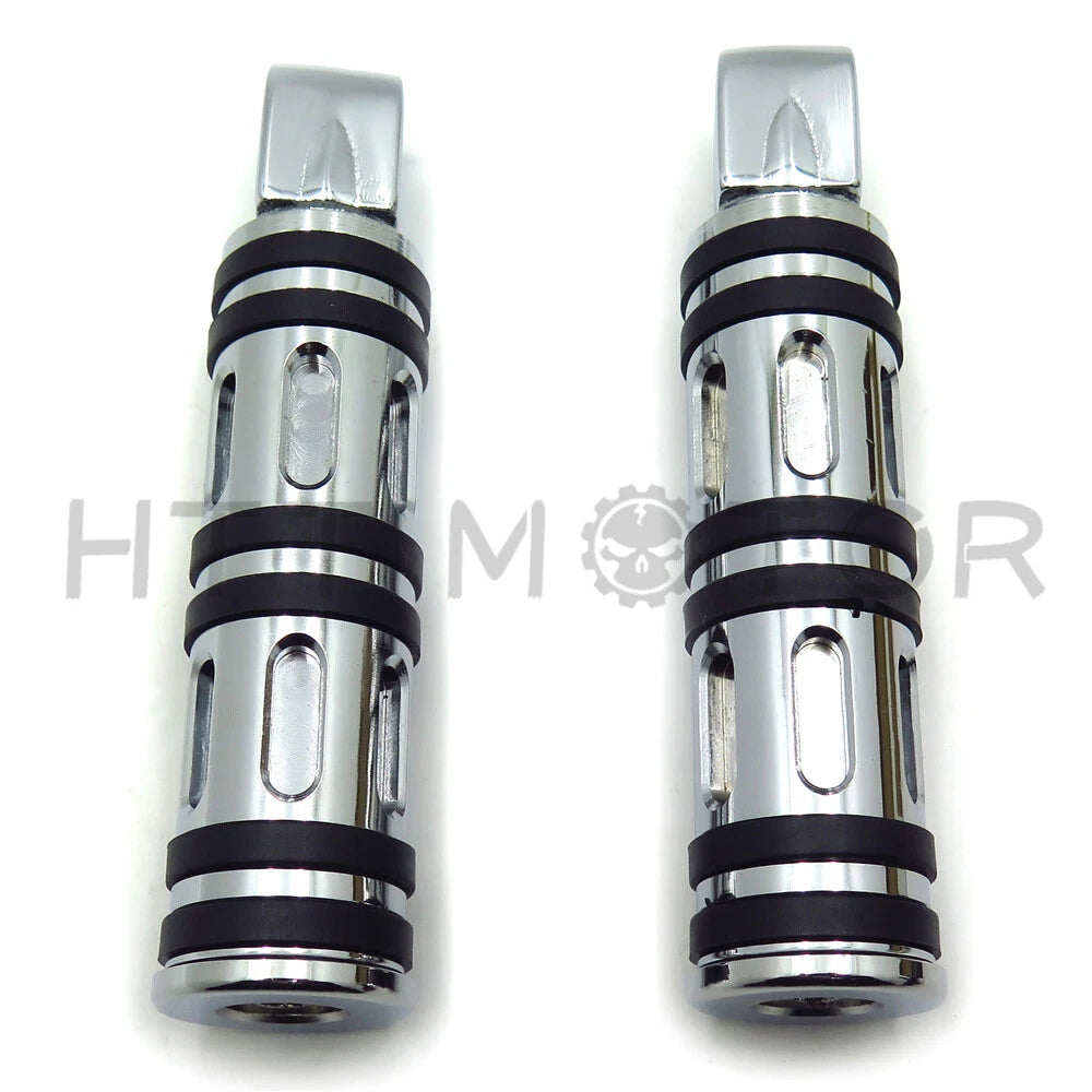 Chrome Edge Cut Footpegs for Kawasaki Vulcan 1500 Classic/Drifter (1996–2009)