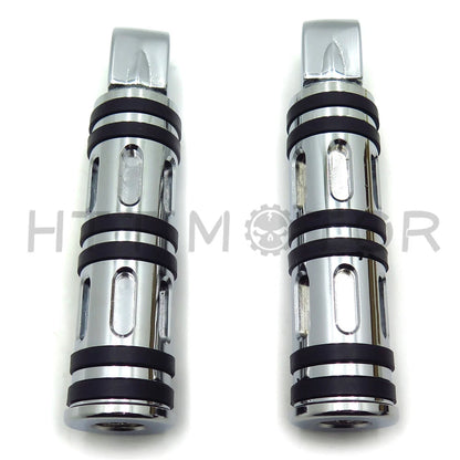 Chrome Edge Cut Footpegs for Kawasaki Vulcan 1500 Classic/Drifter (1996–2009)