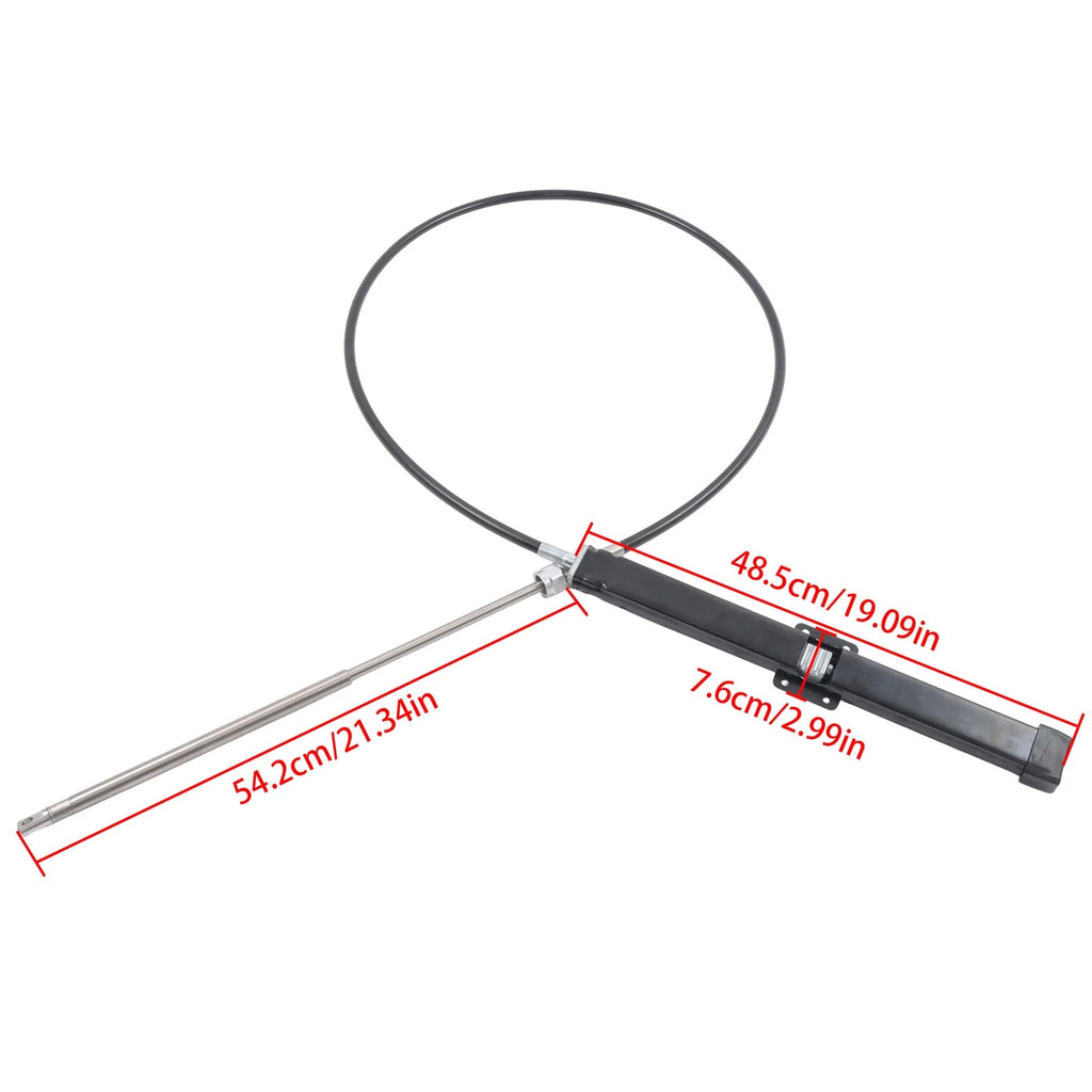 Back Mount Rack & Pinion Steering Cable Kit for SeaStar (8ft)