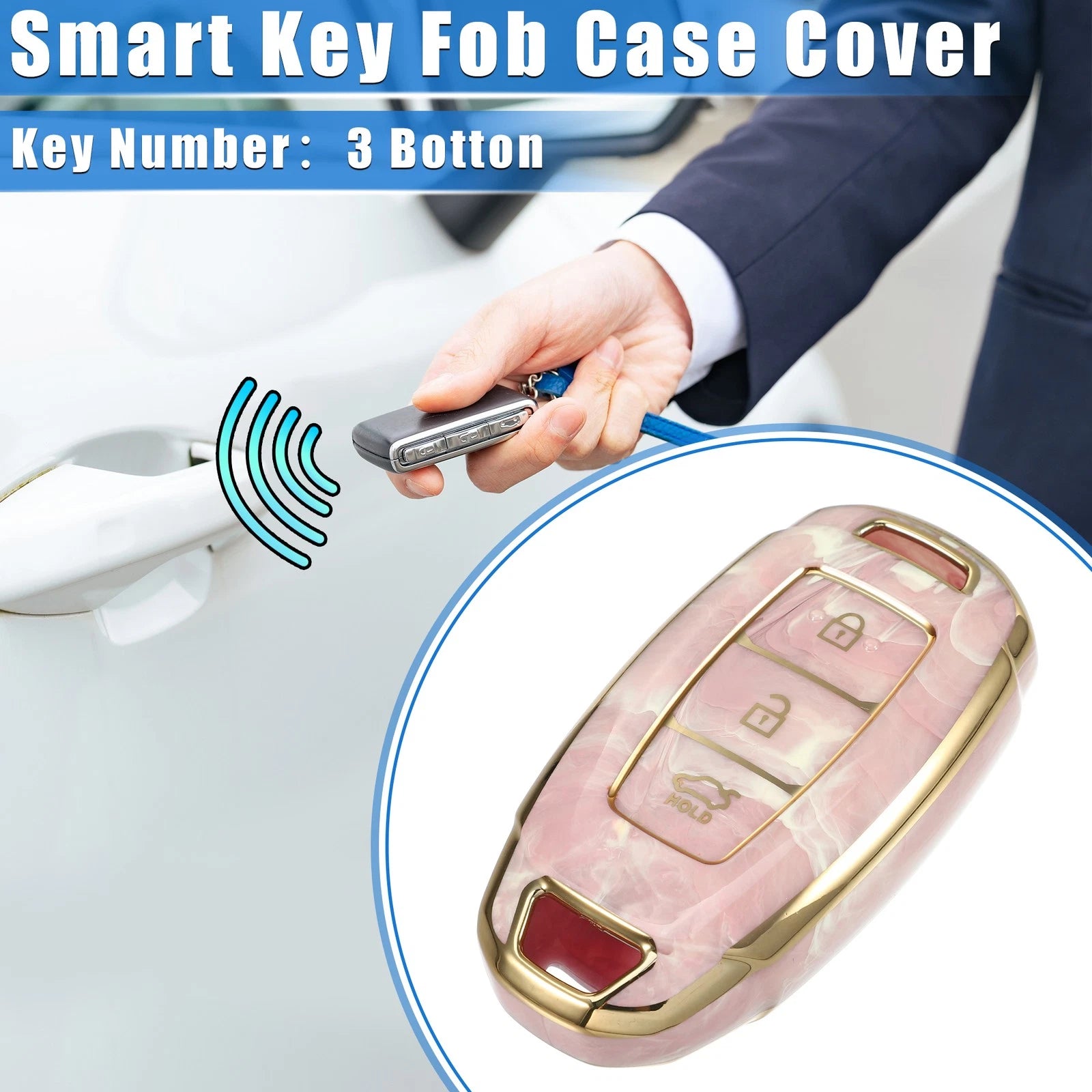 Key Fob Cover Replacement for Hyundai Accent Tucson (2011–2023)