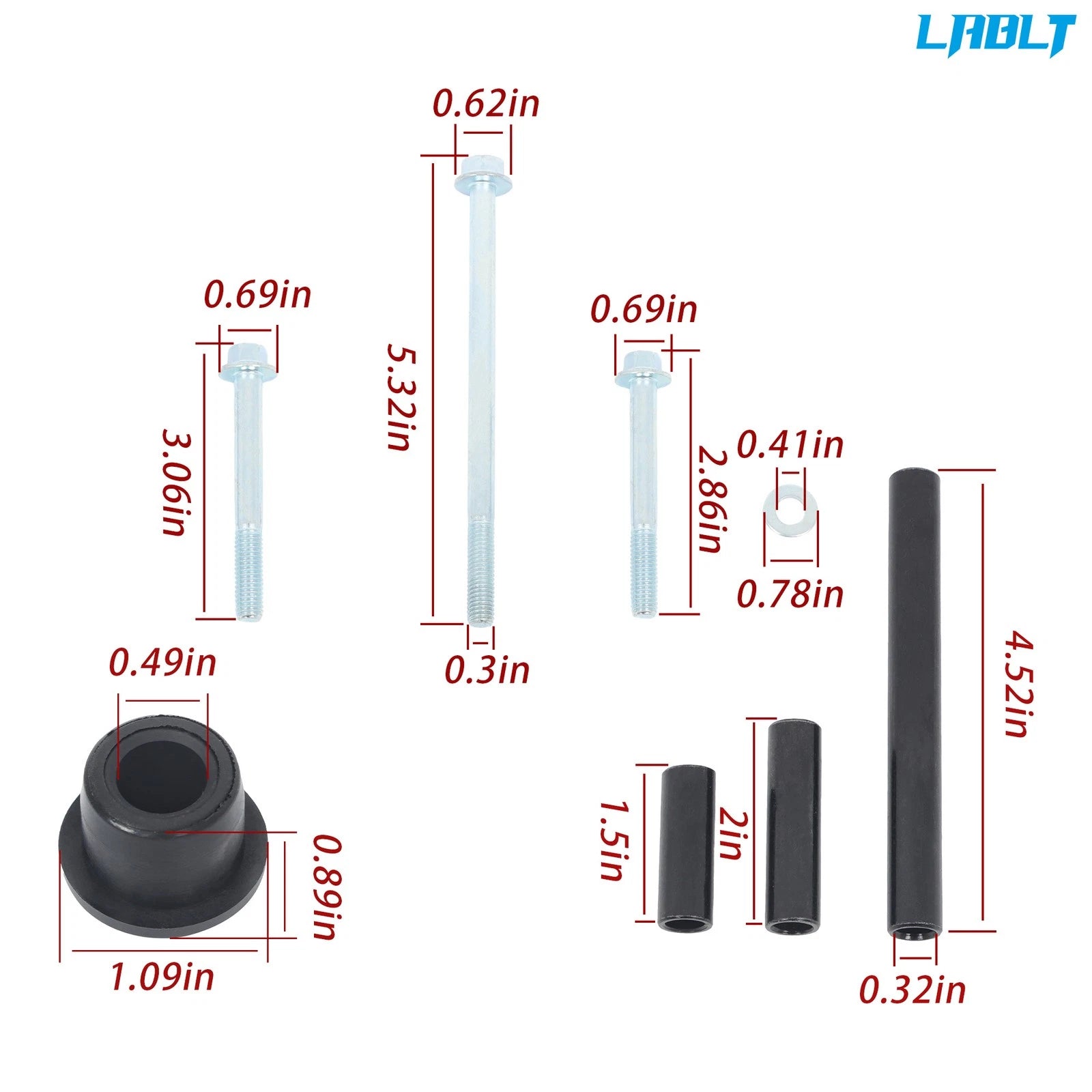 Front Bushing Kit with Screws for Club Car Precedent (2004–Present)