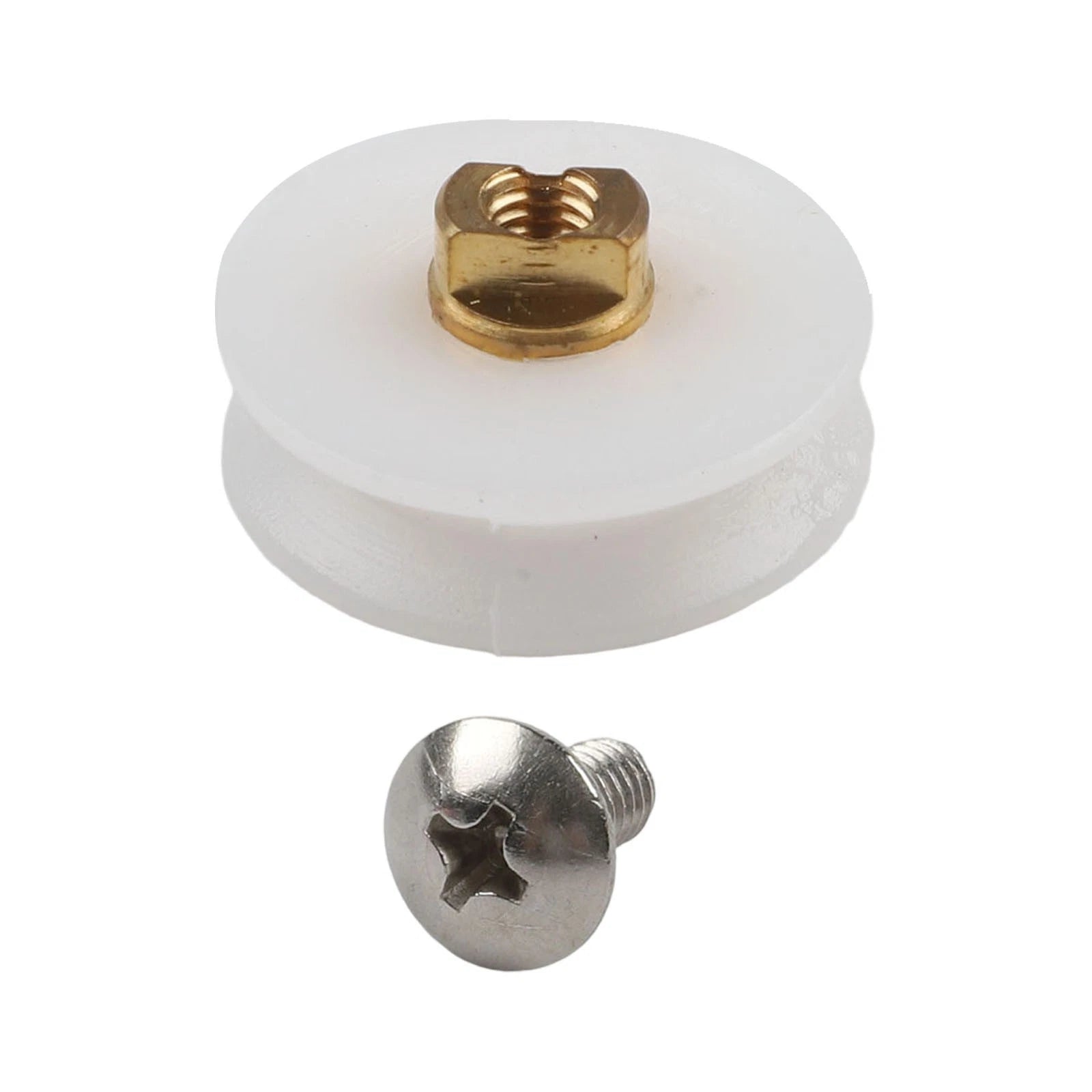 8pcs Shower Door Rollers for Stability and Safety (Nylon, Brass Axle)