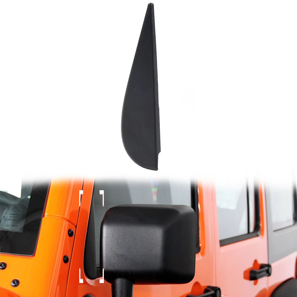 Left Door Side Mirror Triangle Flag Applique for Jeep Wrangler JK (2007–2018)