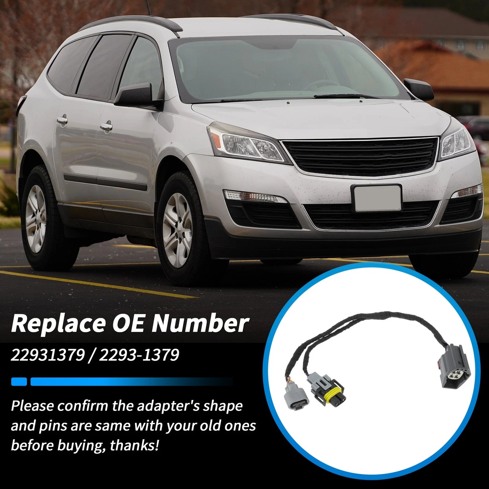 Front Turn Signal Parking Light Socket Wiring for Chevrolet Traverse (2013–2017)
