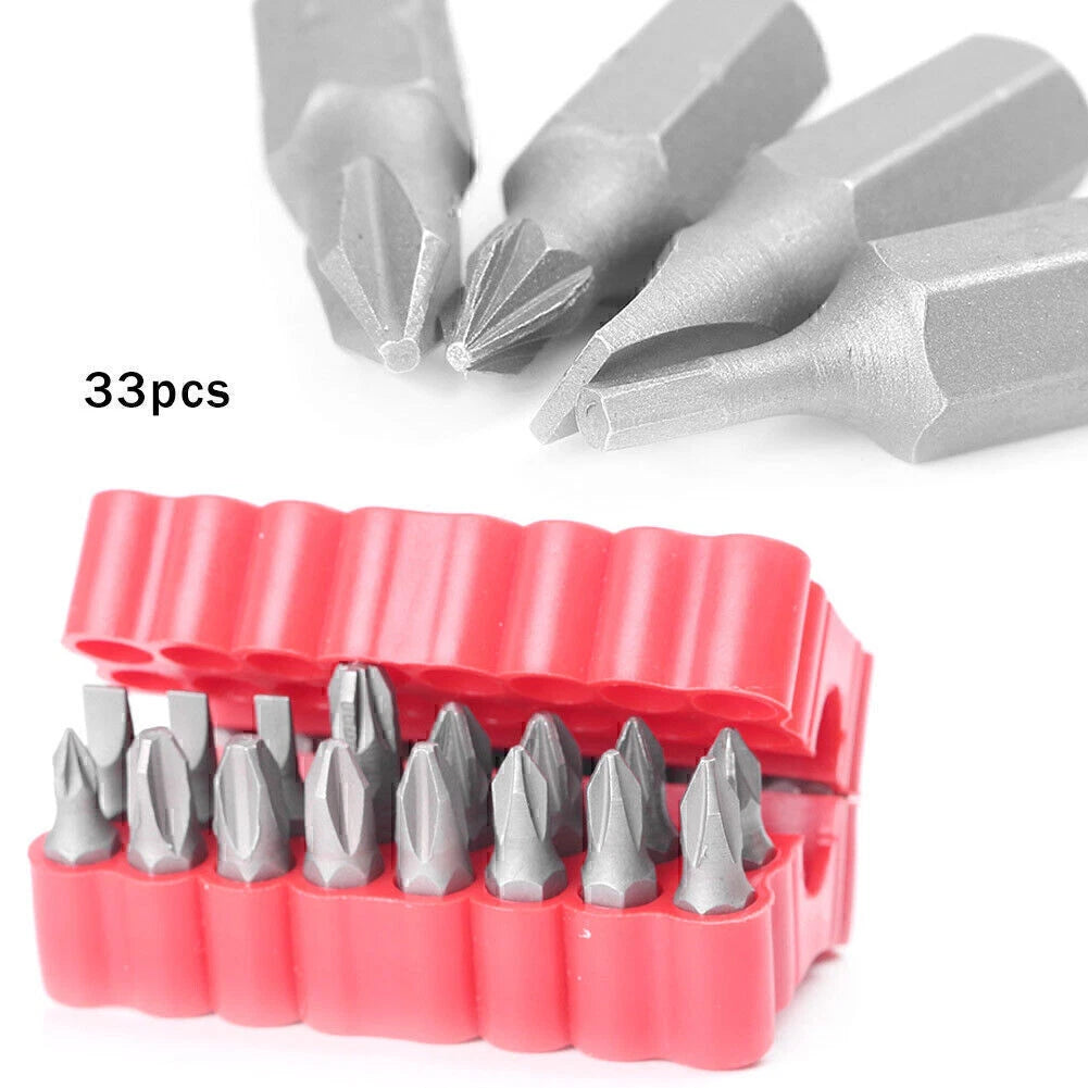 33pcs Electric Screwdriver Bit Set for Universal Use (2010–2023)