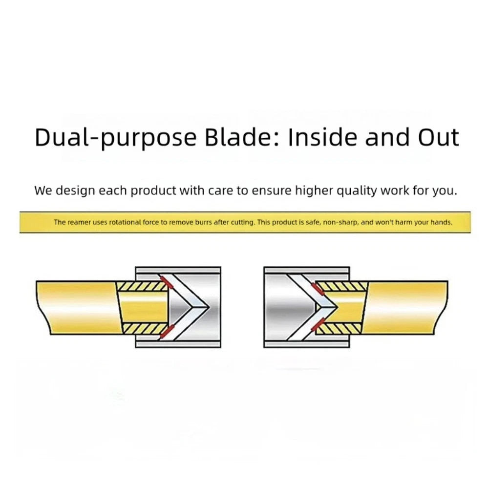 Plastic Deburring Tool for Copper Pipes (Inner & Outer Reaming)