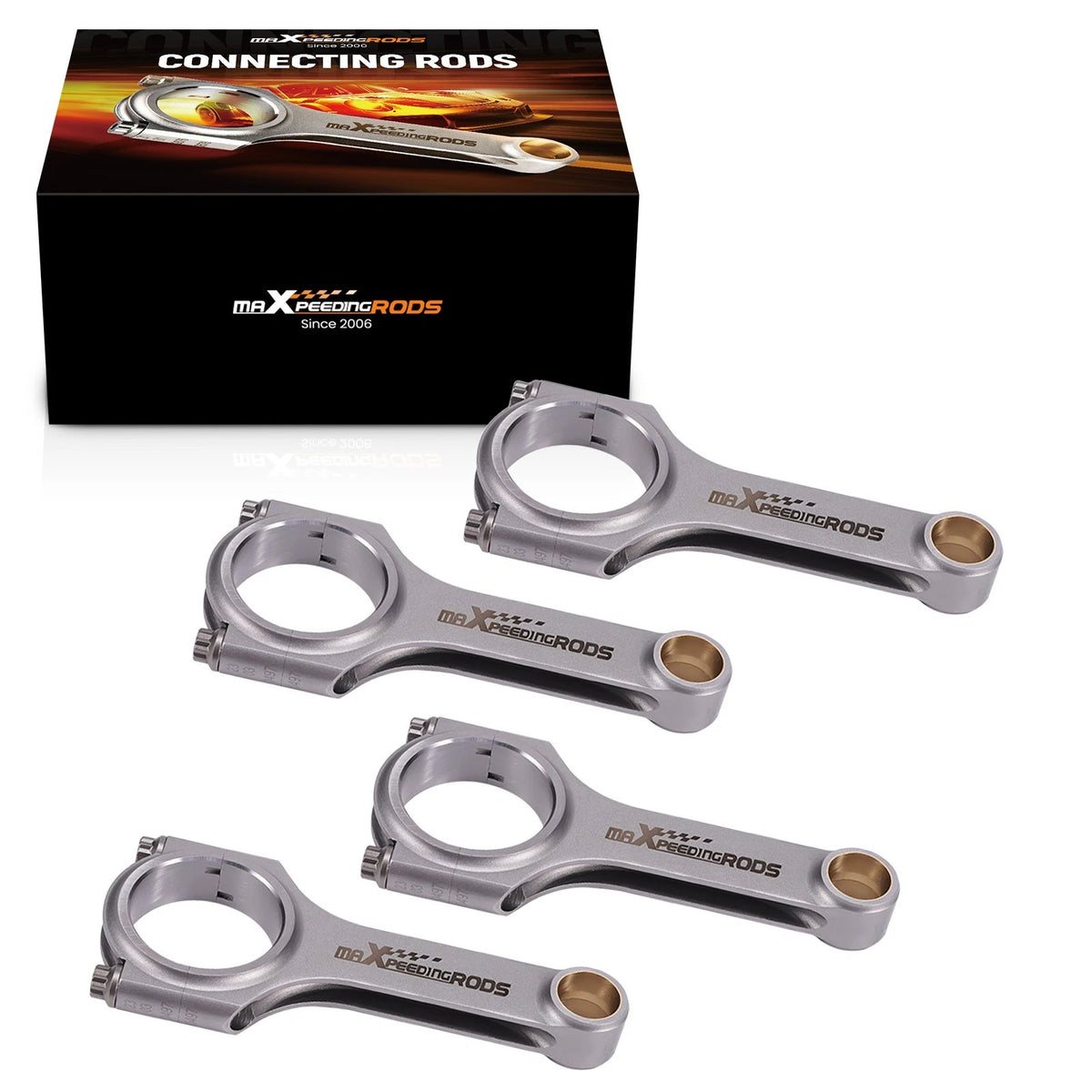 H Beam 4340 Connecting Rods ARP 2000 for Honda K20 K20A2 K20Z1 K20Z3 (5.472")