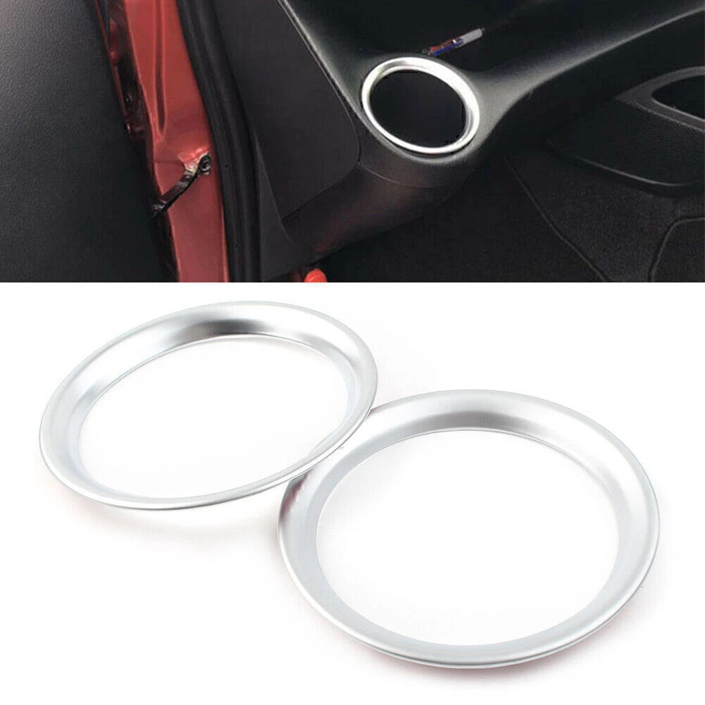ABS Chrome Cup Holder Trims for Toyota Sienta (2016–2018)