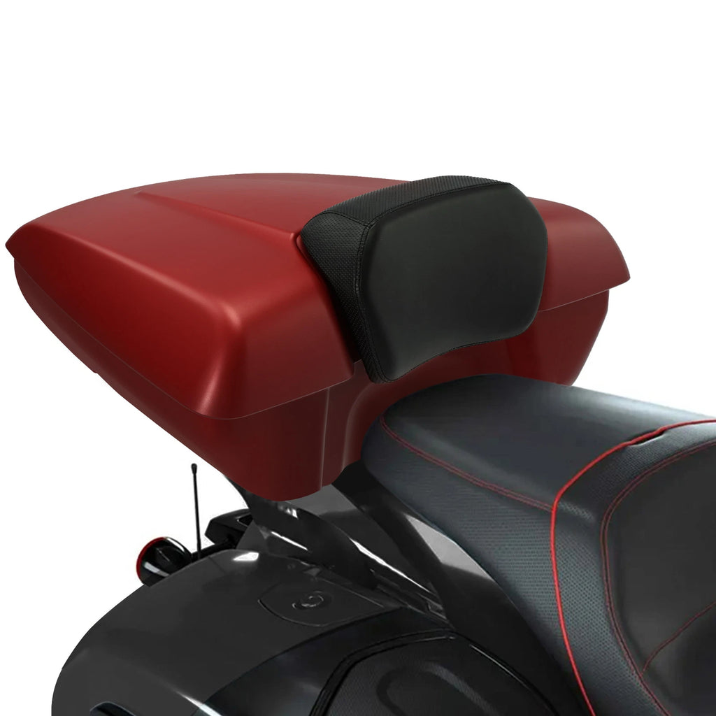 Low Profile Trunk Backrest for Indian Roadmaster (2014–2025) Ruby Smoke