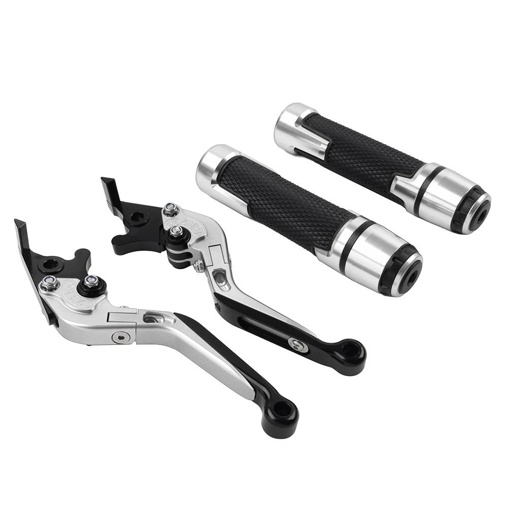 Set of 2 Silver Extendable Brake Clutch Levers for BMW S1000R S1000RR