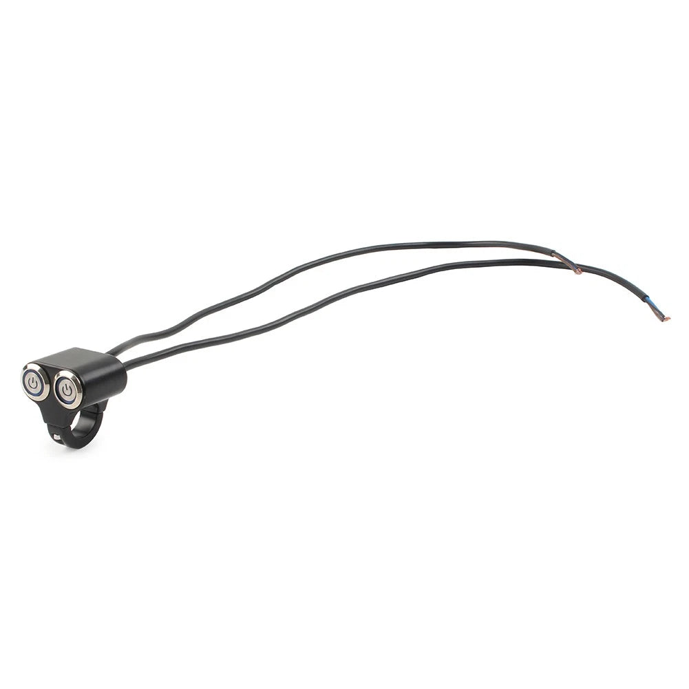 Push Button Headlight Fog Light Switch for Motorcycle (22mm 7/8")