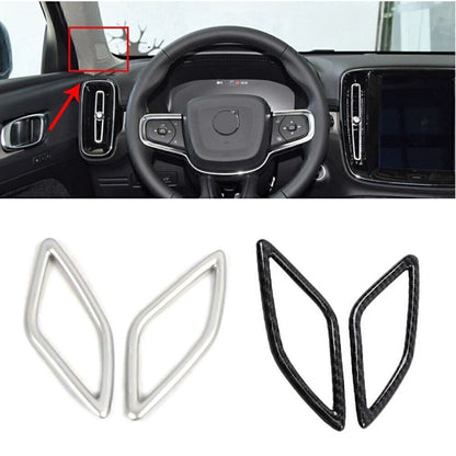 Matte Silver A-Pillar Speaker Cover Trim for Volvo XC40 (2018–2020)