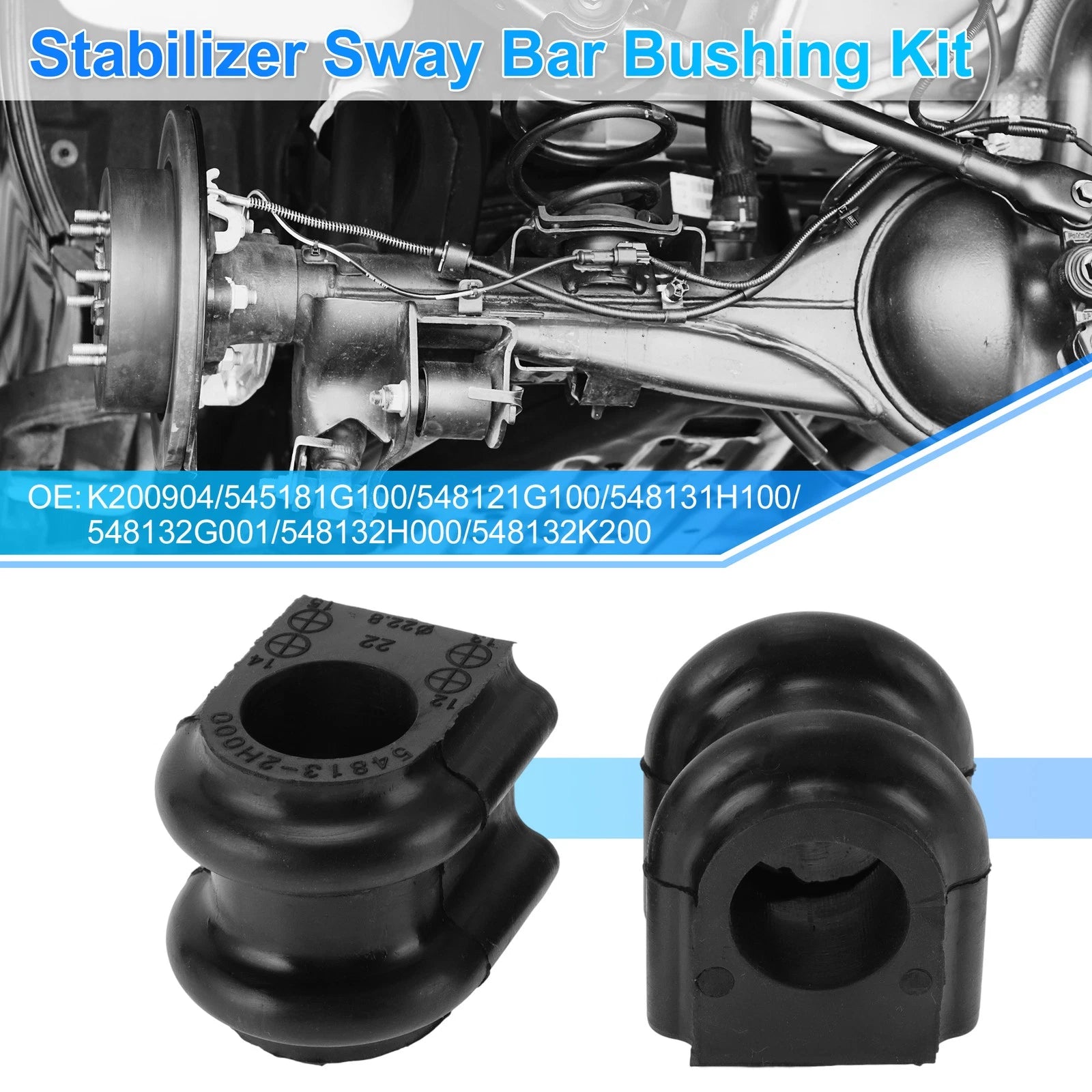 Stabilizer Sway Bar Bushing Kit Front for Hyundai Accent (2007–2011)