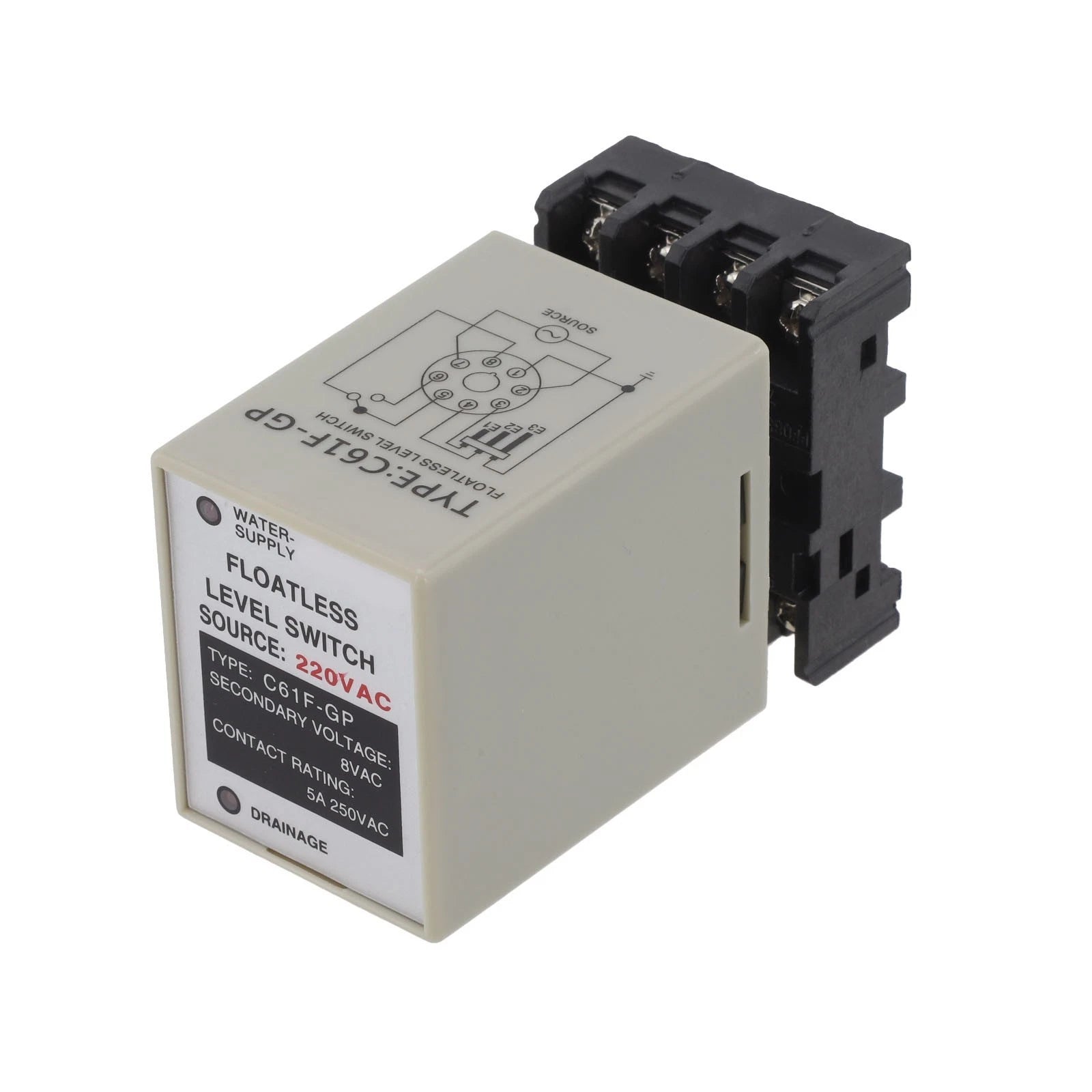 Water Level Switch for Reliable AC/DC Power Supply (Space Saving Design)