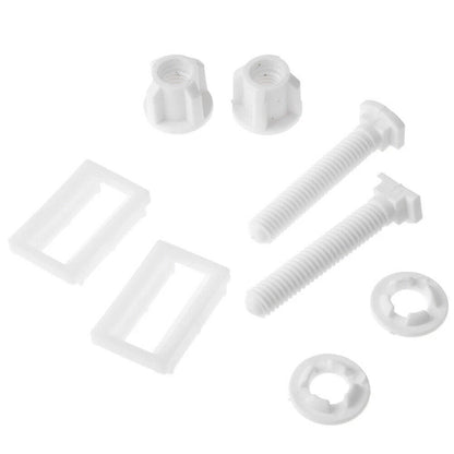 2X Toilet Hinge Screws with Washers for Bathroom Repair Kit