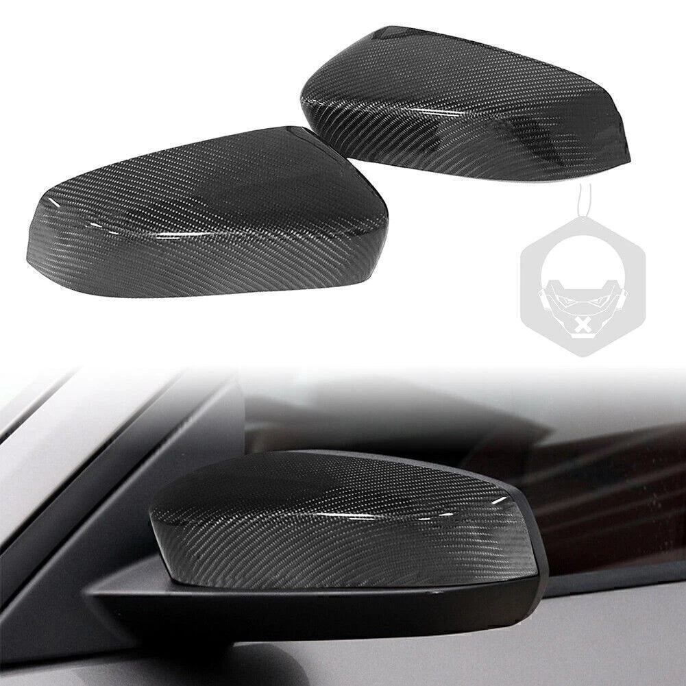 Side Caps Add-On Mirror Cover for Ford Mustang GT/Coupe (2009–2013) Carbon Fiber