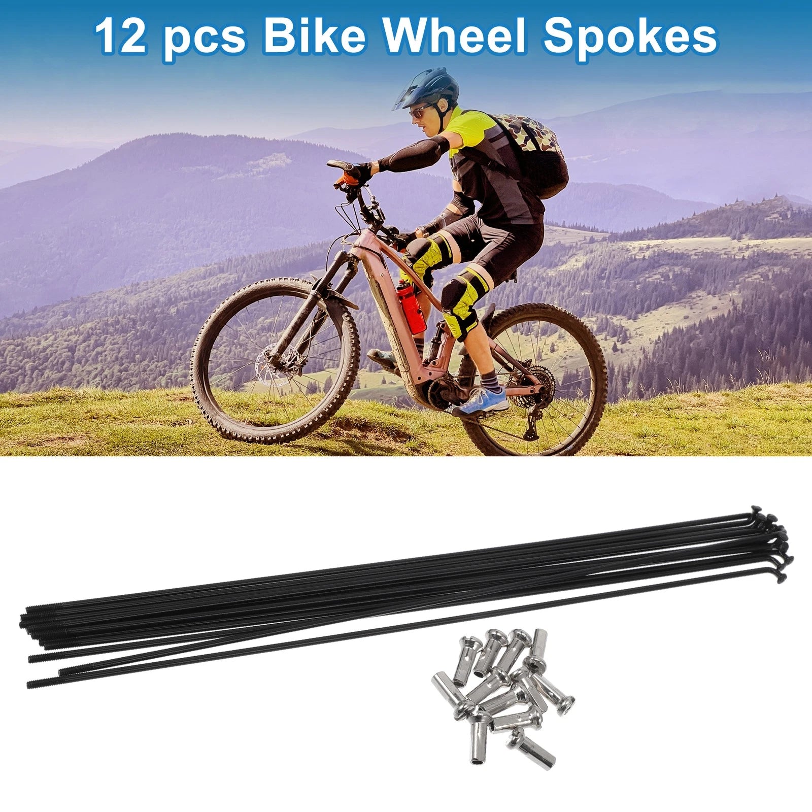 Bicycle Spokes Nipple Set 14G 304 Stainless Steel for Universal (Universal)