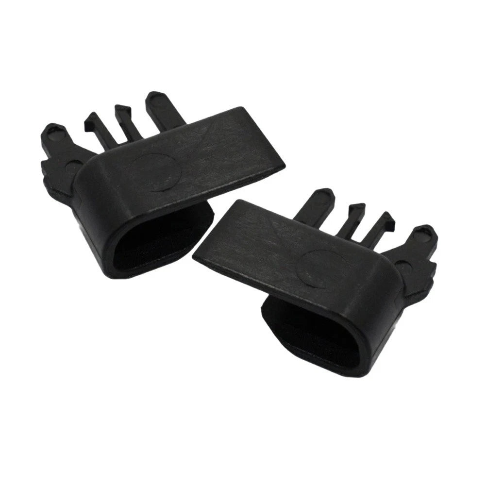 Black Roller Blind Luggage Cover Clip Pair for Audi A4 A6