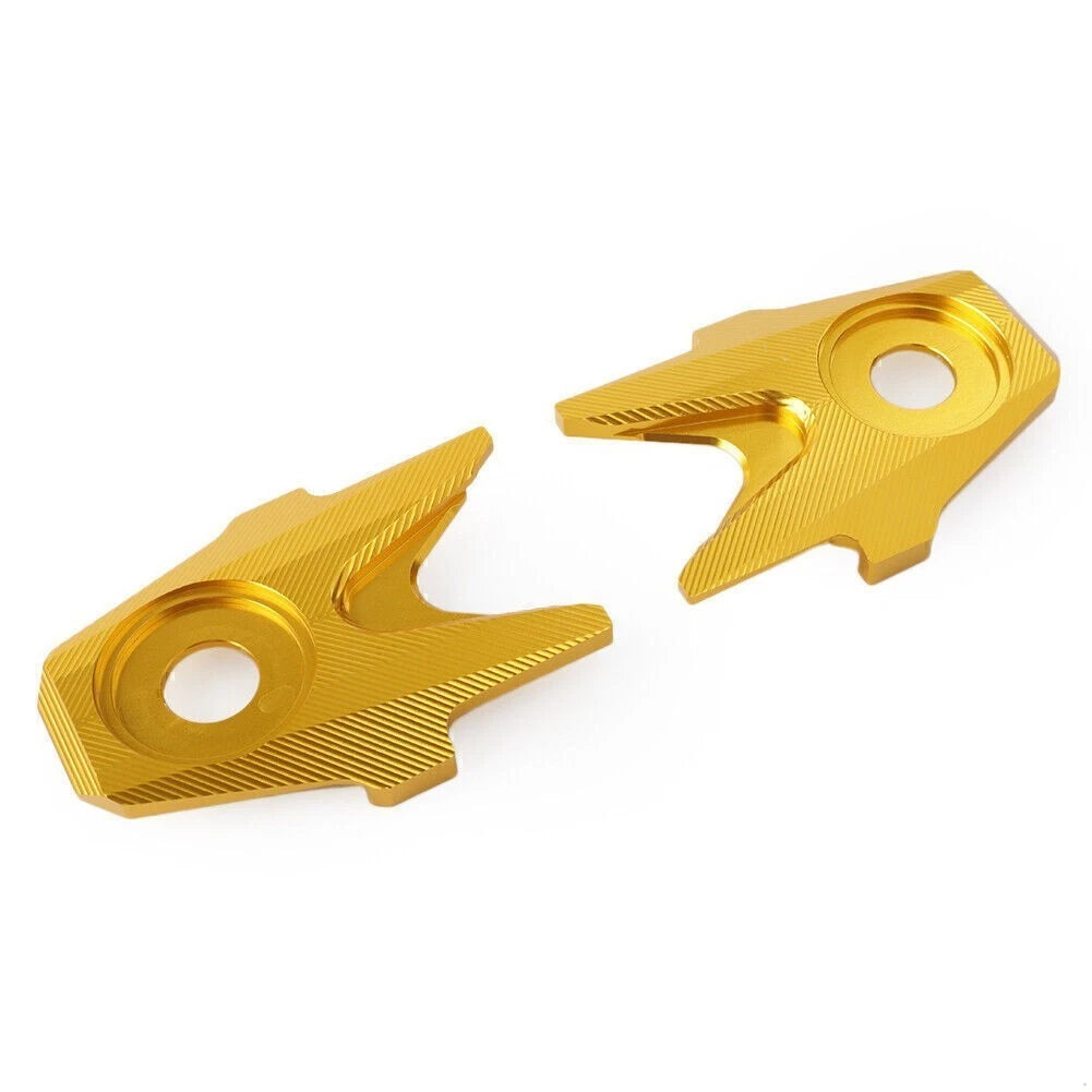 2X Gold Rear Flat Fork Trim Cover for Kawasaki Ninja 300 Z250 (2013–2016)