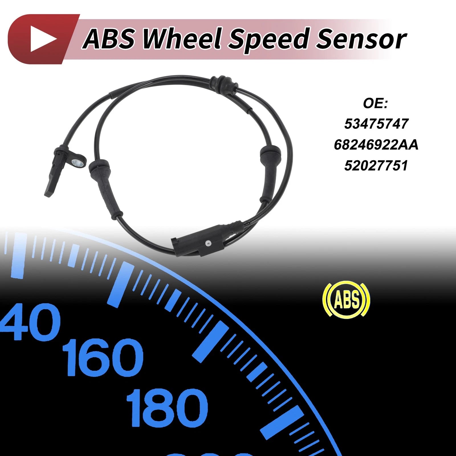 ABS Wheel Speed Sensor No. 53475747 for Jeep Compass (2017–2019) Front Right