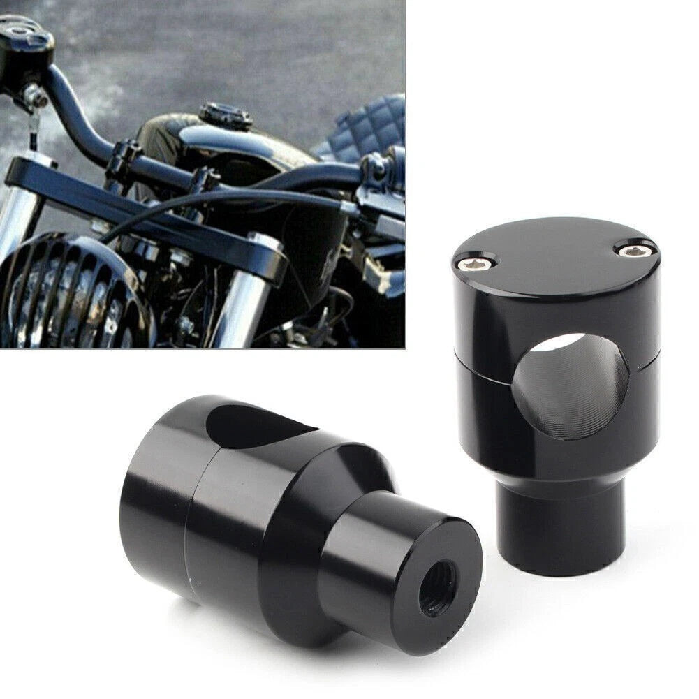 1" Handlebar Mount Adapter Riser Clamp for Harley Honda