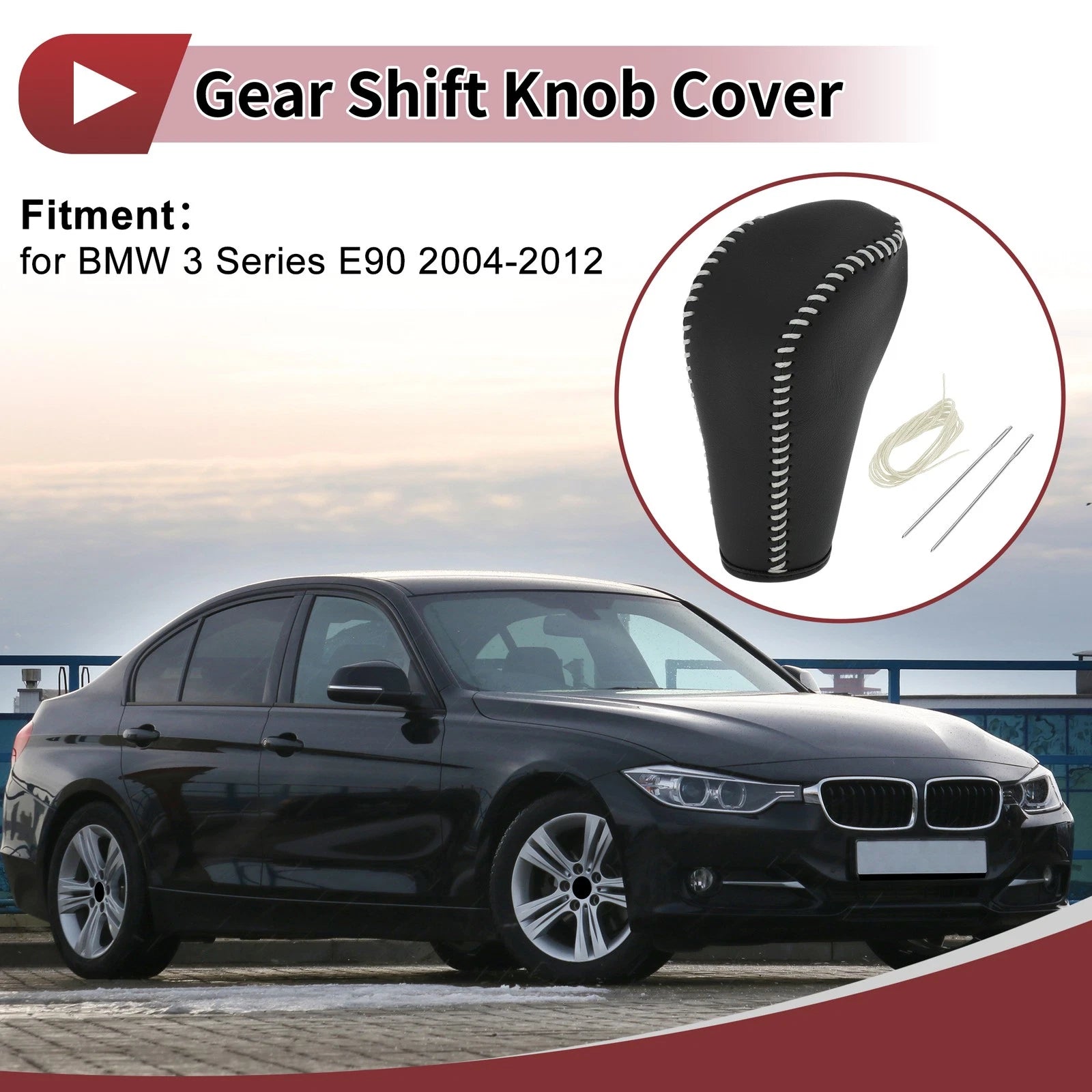 Gear Shift Knob Cover Replacement for BMW 3 Series E90 (2005–2011)
